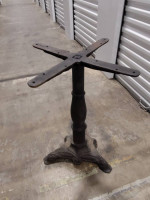 Cast iron table base