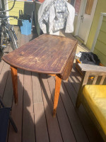 Antique Round Drop Leaf Table