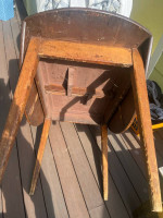 Antique Round Drop Leaf Table