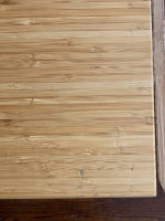 Bamboo drop-leaf table