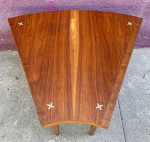 Mid century Merton Gershun for American of Martinsville wedge table