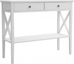 Console Table with Drawers, Narrow Wood Accent Sofa Table Entryway Table with St