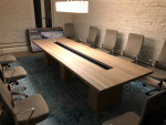 White oak conference table