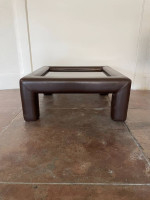 80's De Sede Leather Coffee Table