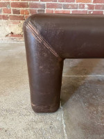 80's De Sede Leather Coffee Table