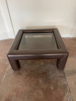 80's De Sede Leather Coffee Table