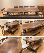Slab table live edge