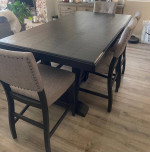 Holland house table, chairs and bench
