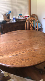 Walter of Wabash Oak Dining Table