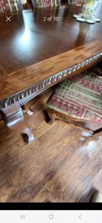 Solid Wood Dining Room Table/8 Chairs