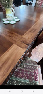 Solid Wood Dining Room Table/8 Chairs