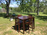 Dining table and chairs