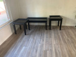 Coffee table and side tables