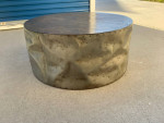 Round Industrial/Rustic Coffee Table