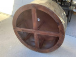 Round Industrial/Rustic Coffee Table