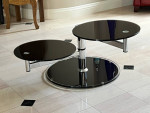 Fabulous black glass coffee table