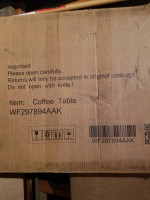Coffee table new in box