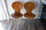 Wood Table and four Chairs
