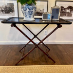 Chinoiserie Rosewood Topped Butler’s Tray Table