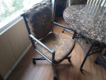 Granite top table and chairs