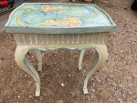 Painted mermaid  side table