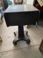 Antique deco drop leaf side table