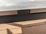 Teak patio outdoor dining table from terra. ventana/merced