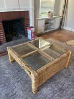Rattan coffe table