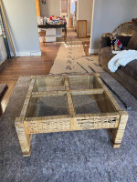 Rattan coffe table