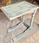 Hand Painted C shape couch/ sofa side table