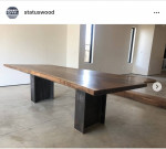 Walnut slab Dining Table