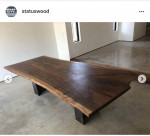 Walnut slab Dining Table