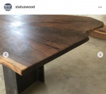 Walnut slab Dining Table