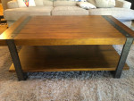 Three piece coffee and end table set