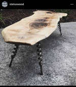 Live edge coffee table