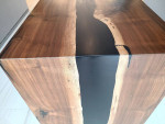 Walnut Epoxy River Bar Table