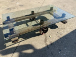 Antique cart coffee table