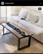 Rock garden coffee table