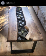 Rock garden coffee table