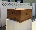 End table Coffee Table Storage Trunk - solid WOOD