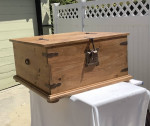 End table Coffee Table Storage Trunk - solid WOOD