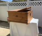 End table Coffee Table Storage Trunk - solid WOOD