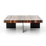 High End 4'x4' Rustic Coffee Table - Reclaimed Wood - Heavy Duty
