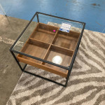 Elk Home Glass and Wood End Table
