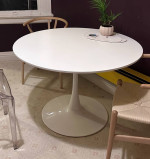 MCM White Tulip Table 42in