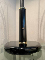 Post Modern Three- Arm Black Enamel Table Lamp