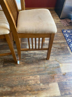 Tall dinning room table and 8 chairs