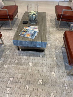 Reclaimed beams coffee table