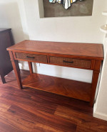 Beautiful wooden entrance table