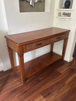 Beautiful wooden entrance table